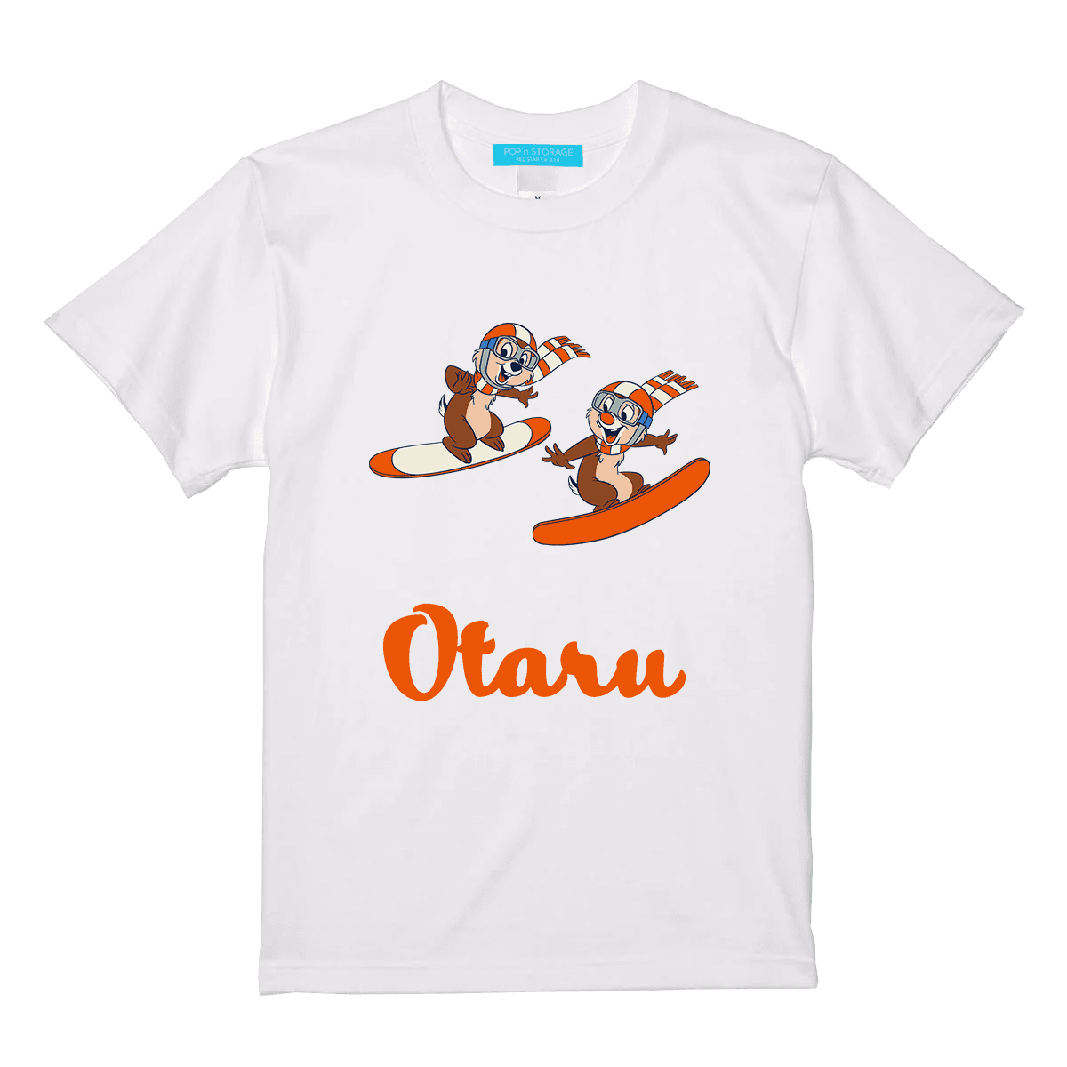 チップ&デール“スノーボード”Tシャツ（WHITE・BLACK）