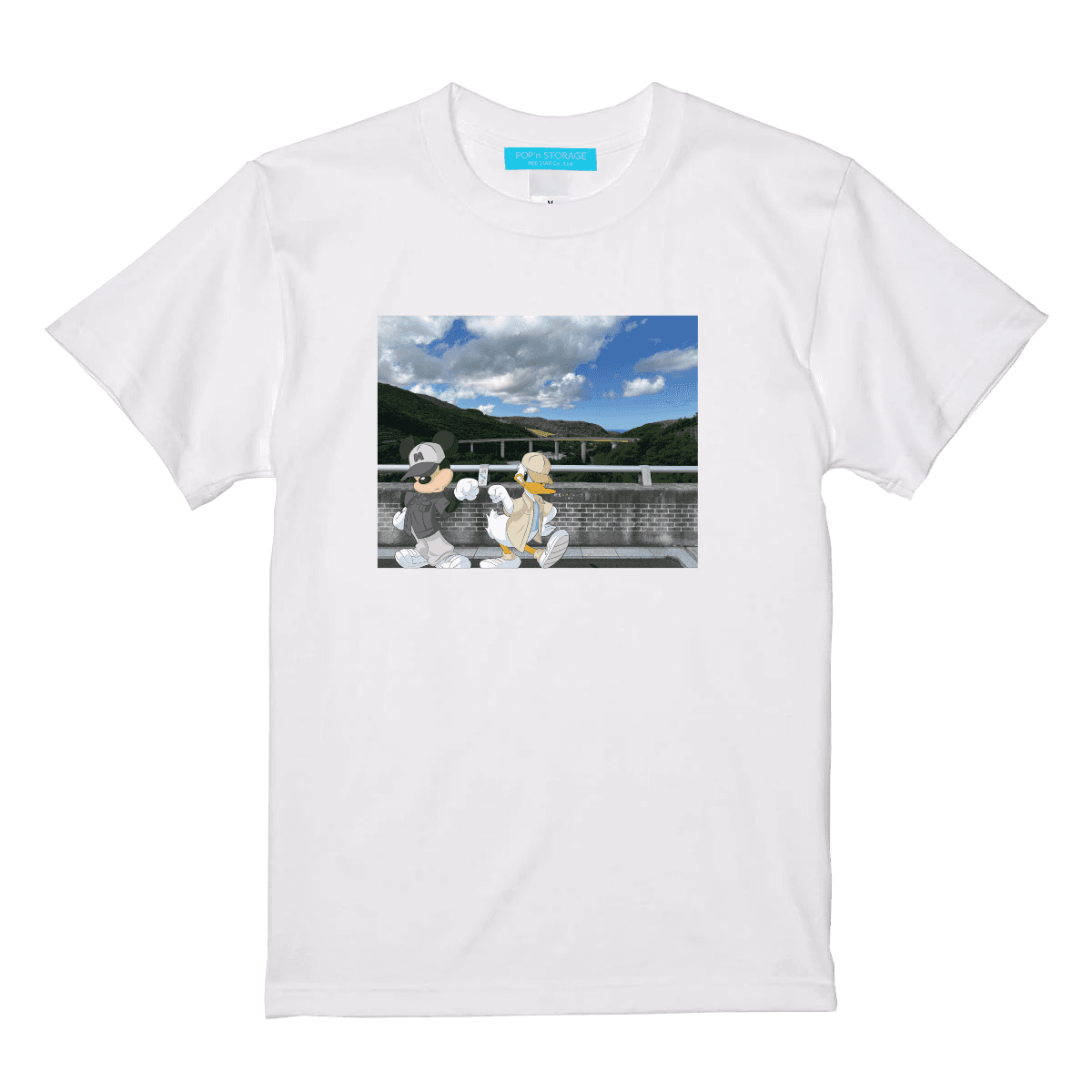 ミッキー&ドナルド“朝里スカイループ”Tシャツ（WHITE・BLACK）