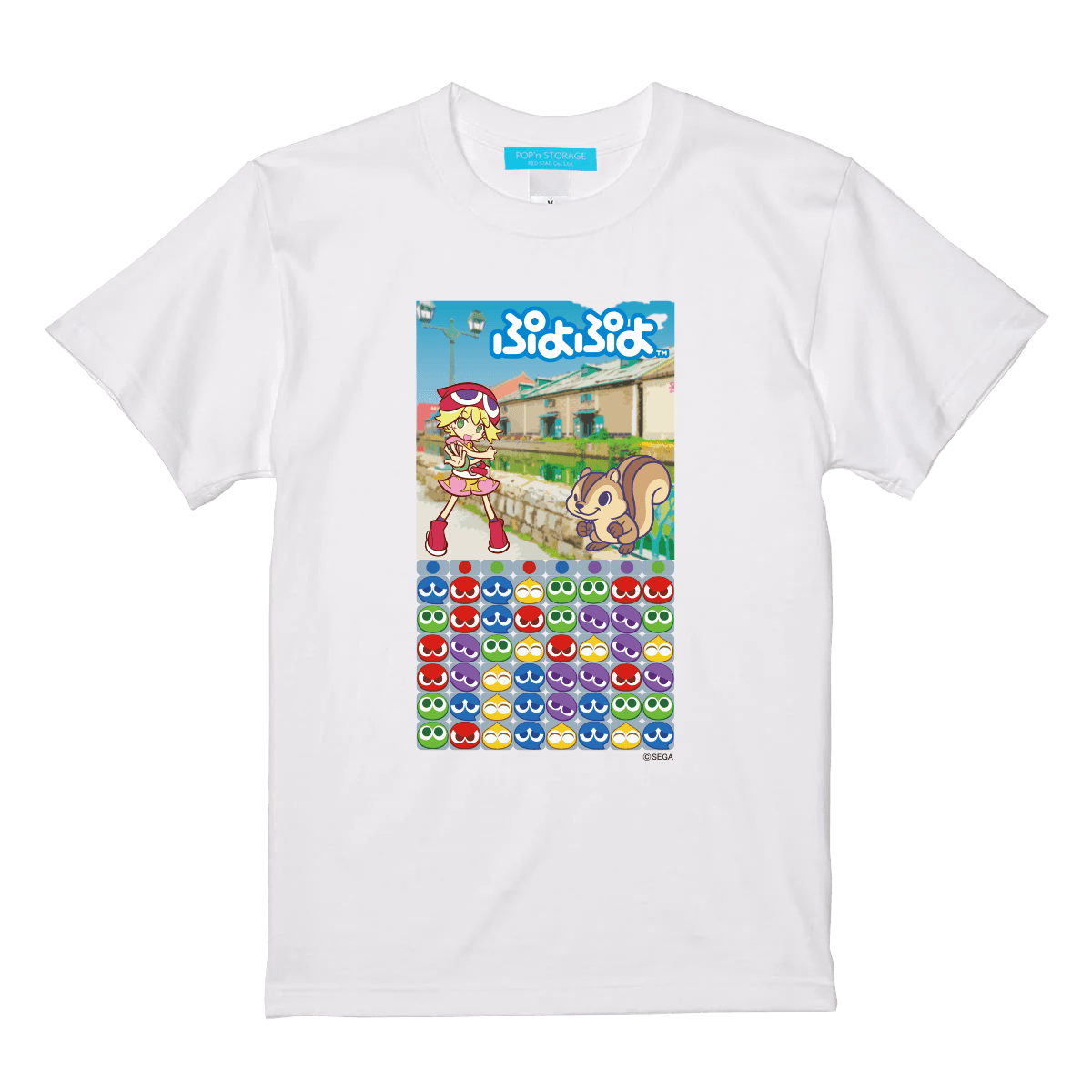 ぷよぷよ“小樽運河”Tシャツ（WHITE）