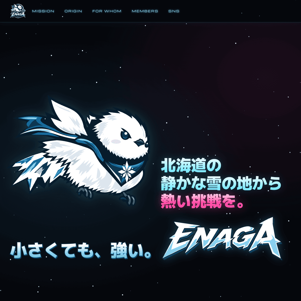 ENAGA HOKKAIDO公式サイトのトップページ