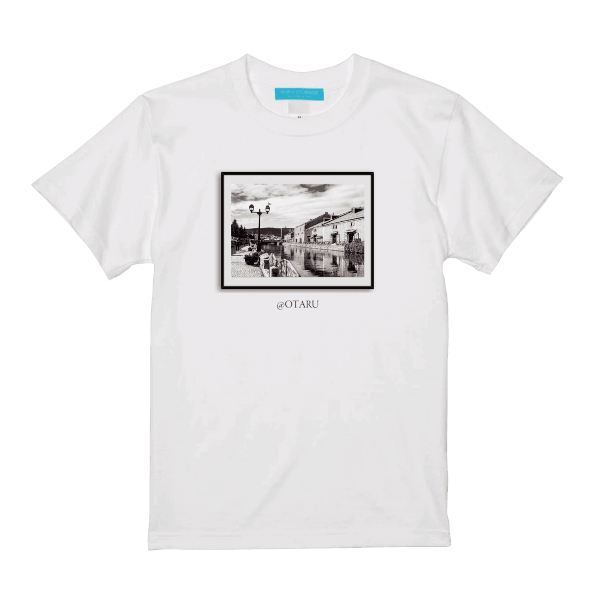 “小樽運河 -Photo-”Tシャツ(WHITE)